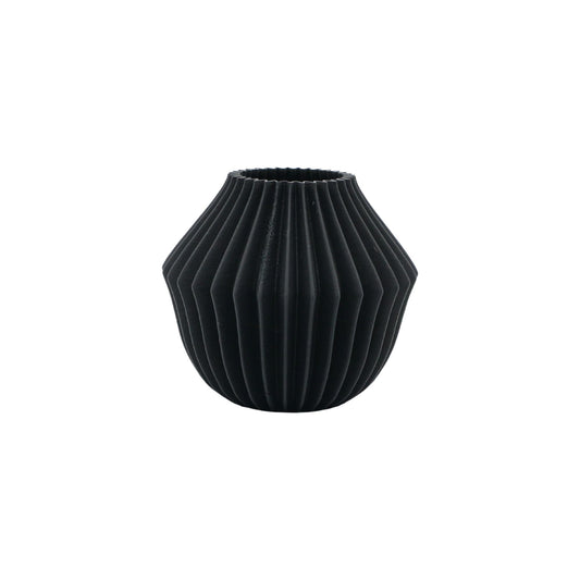 Belluno schwarze Vase im modernen Design
