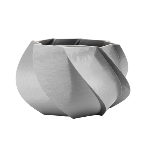 Mantua Designvase glänzend graue Edition